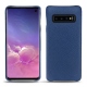 Custodia in pelle Samsung Galaxy S10 - Bleu frisson