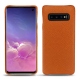 硬质真皮保护套 Samsung Galaxy S10 - Orange vibrant