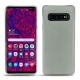 Custodia in pelle Samsung Galaxy S10+ - Gris ( Nappa - Pantone W428C ) 