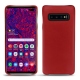 Custodia in pelle Samsung Galaxy S10+ - Rouge ( Nappa - Pantone 199C ) 