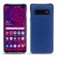 硬质真皮保护套 Samsung Galaxy S10+ - Bleu océan ( Nappa - Pantone 293C ) 