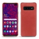 Funda de piel Samsung Galaxy S10+ - Cerise vintage ( Pantone 185C ) 