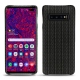 Coque cuir Samsung Galaxy S10+ - Abaca nero