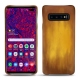Coque cuir Samsung Galaxy S10+ - Doré Patine
