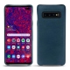 Samsung Galaxy S10+ leather cover - Blu mediterran