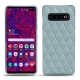 Lederschutzhülle Samsung Galaxy S10+ - Bleu ciel - Couture ( Nappa - Pantone 277C ) 