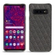 Samsung Galaxy S10+ leather cover - Anthracite - Couture ( Pantone 424C ) 