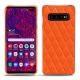 硬质真皮保护套 Samsung Galaxy S10+ - Orange fluo - Couture