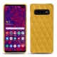 Funda de piel Samsung Galaxy S10+ - Jaune soulèu - Couture