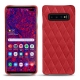 Lederschutzhülle Samsung Galaxy S10+ - Rouge troupelenc - Couture