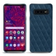 Coque cuir Samsung Galaxy S10+ - Blu mediterran - Couture