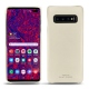 Coque cuir Samsung Galaxy S10+ - Blanc PU