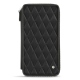 Cartella da viaggio - Anti-RFID / NFC - Noir - Couture ( Nappa - Black ) 
