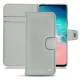 Samsung Galaxy S10E leather case - Gris ( Nappa - Pantone W428C ) 
