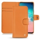 Custodia in pelle Samsung Galaxy S10E - Orange ( Nappa - Pantone 1495U ) 