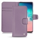Housse cuir Samsung Galaxy S10E - Lilas ( Nappa - Pantone 2645U ) 