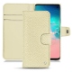 Funda de piel Samsung Galaxy S10E - Ivoire ( Sleek P C12 - White ) 