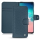 Samsung Galaxy S10E leather case - Indigo ( Pantone 303U ) 