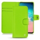 硬质真皮保护套 Samsung Galaxy S10E - Vert fluo