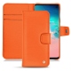 Funda de piel Samsung Galaxy S10E - Orange fluo