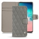 硬质真皮保护套 Samsung Galaxy S10E - Acier vintage - Couture