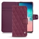 Capa em pele Samsung Galaxy S10E - Prune vintage - Couture