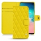硬质真皮保护套 Samsung Galaxy S10E - Jaune fluo - Couture