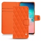 Capa em pele Samsung Galaxy S10E - Orange fluo - Couture