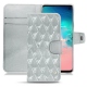 Lederschutzhülle Samsung Galaxy S10E - Platinium - Couture