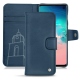 Capa em pele Samsung Galaxy S10E - Blu mediterran