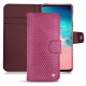 Funda de piel Samsung Galaxy S10E - Serpent ciclamino