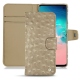 Samsung Galaxy S10E leather case - Autruche desert