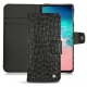 Funda de piel Samsung Galaxy S10E - Autruche nero