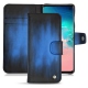 Housse cuir Samsung Galaxy S10E - Bleu Patine