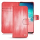 Housse cuir Samsung Galaxy S10E - Rose Patine