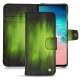 Custodia in pelle Samsung Galaxy S10E - Vert Patine
