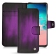 Samsung Galaxy S10E leather case - Violet Patine