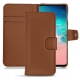 Samsung Galaxy S10E leather case - Marron PU