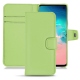 Lederschutzhülle Samsung Galaxy S10E - Vert olive PU