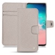 Housse cuir Samsung Galaxy S10E - Taupe innocent