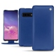 Housse cuir Samsung Galaxy S10 - Bleu océan ( Nappa - Pantone 293C ) 