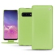 Samsung Galaxy S10 leather case - Vert olive ( Nappa - Pantone 578U ) 
