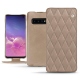 Funda de piel Samsung Galaxy S10 - Taupe vintage - Couture