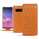 Custodia in pelle Samsung Galaxy S10 - Mandarine vintage - Couture