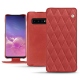 Capa em pele Samsung Galaxy S10 - Cerise vintage - Couture
