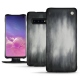 Custodia in pelle Samsung Galaxy S10 - Gris Patine