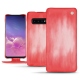 Custodia in pelle Samsung Galaxy S10 - Rose Patine