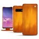 Custodia in pelle Samsung Galaxy S10 - Orange Patine