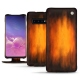 Custodia in pelle Samsung Galaxy S10 - Fauve Patine