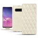 Custodia in pelle Samsung Galaxy S10 - Blanc escumo - Couture